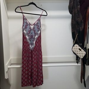 PINK ROSE | Mid length dress | M